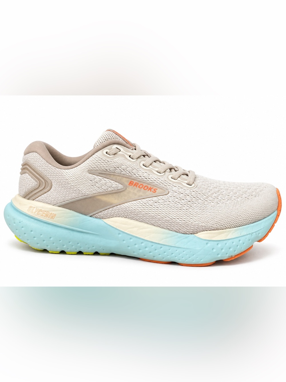 Brooks Glycerin 21 Women’s 9 B Coconut Aqua Running Shoes